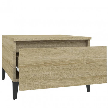 Mese laterale 2 buc. stejar sonoma 50x46x35 cm lemn compozit - Img 7