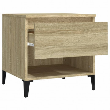Mese laterale 2 buc. stejar sonoma 50x46x50 cm lemn compozit - Img 7