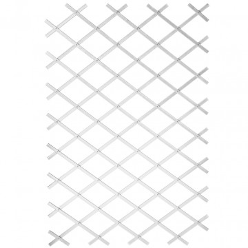 Nature Gard de grădină tip Trellis, 50 x 150 cm PVC, alb, 6040701 - Img 1