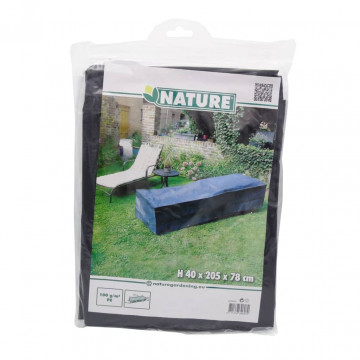 Nature Husă mobilier de grădină pentru scaune rabatabile, 205x78x40 cm - Img 3
