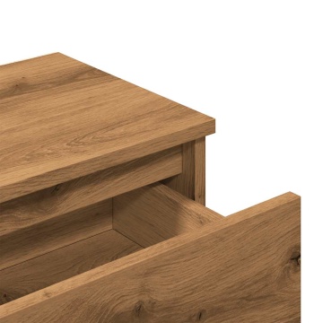 Noptiera Artisan Stejar 40x30x39 cm Lemn prelucrat - Img 7