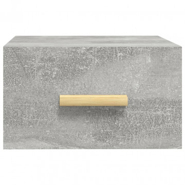 Noptieră de perete, gri beton, 35x35x20 cm - Img 8