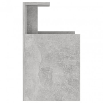 Noptieră, gri beton, 40x35x60 cm, PAL - Img 4