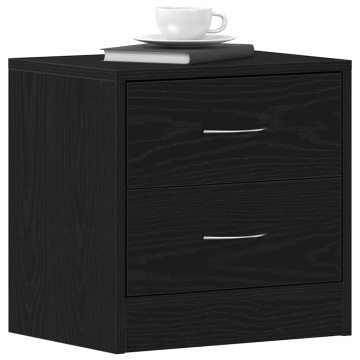 Noptiera stejar negru 40x30x40 cm lemn prelucrat - Img 4