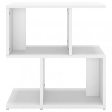 Noptiere, 2 buc., alb, 50x30x51,5 cm, PAL - Img 7
