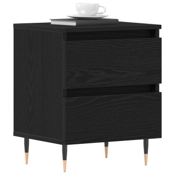 Noptiere 2 buc Black Oak 40x35x50 cm Lemn compozit - Img 3