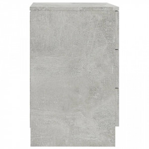Noptiere, 2 buc., gri beton, 38 x 35 x 56 cm, PAL - Img 6