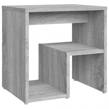 Noptiere, 2 buc., gri sonoma, 40x30x40 cm, lemn prelucrat - Img 3