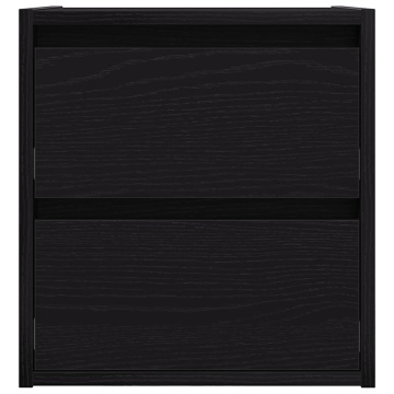 Noptiere de perete 2 buc Stejar negru 38x34x40 cm - Img 6