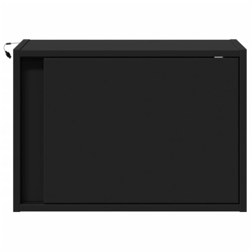 Noptiere montate pe perete cu lumini LED, 2 buc., negru - Img 5