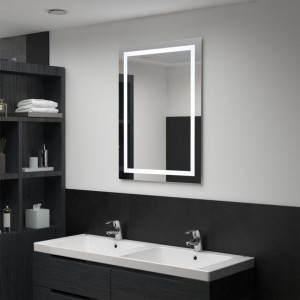 Oglindă cu LED de baie cu senzor tactil, 60 x 80 cm - Img 1
