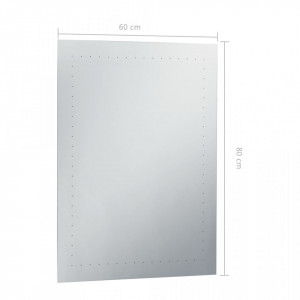 Oglindă cu LED de perete de baie, 60 x 80 cm - Img 6