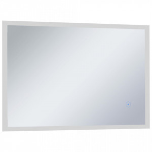 Oglindă cu LED de perete de baie cu senzor tactil, 100 x 60 cm - Img 3