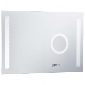 Oglindă cu LED de perete de baie, cu senzor tactil, 100x60 cm - Img 4
