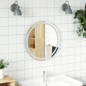 Oglindă de baie cu LED, 60 cm, rotundă - Img 1