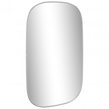 Oglindă de perete, argintiu, 80x50 cm - Img 3