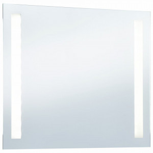 Oglindă de perete de baie cu LED, 80 x 60 cm - Img 4