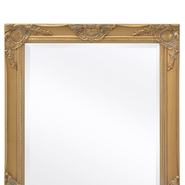 Oglindă de perete în stil baroc, 100 x 50 cm, auriu - Img 6