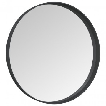 Oglindă de perete, negru, 40 cm - Img 3