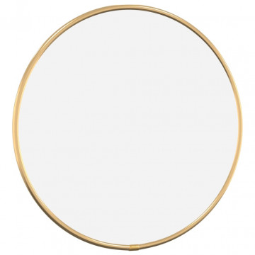 Oglindă de perete rotundă, auriu, Ø 30 cm - Img 3