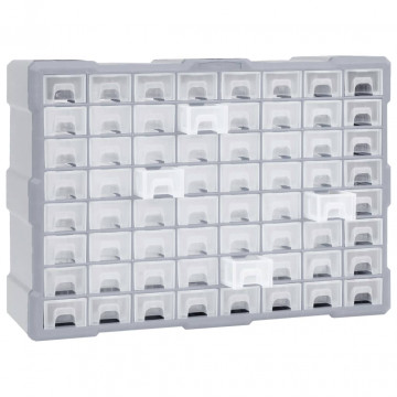 Organizator cu 64 de sertare, 52 x 16 x 37,5 cm