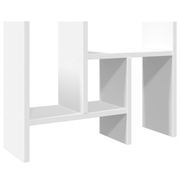 Organizator de birou, alb, 34,5x15,5x35,5 cm, lemn prelucrat - Img 6