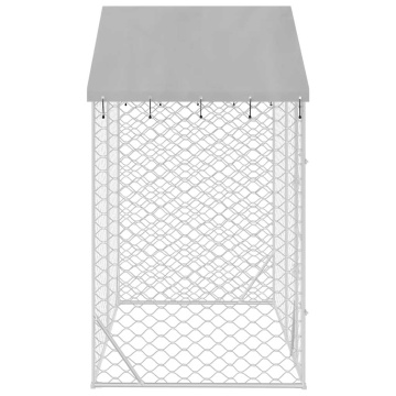 Padoc de exterior&acoperiș argintiu 3x1,5x2,5 m oțel galvanizat - Img 4