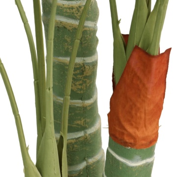 Palmier artificial cu 3 trunchiuri, verde, 120 cm, PP - Img 2