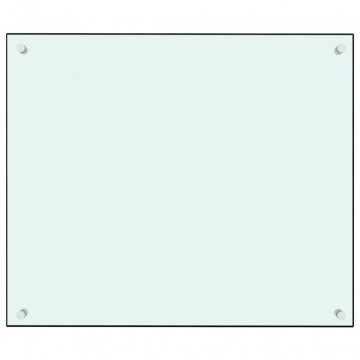 Panou antistropi de bucătărie, alb, 70x60 cm, sticlă securizată - Img 2