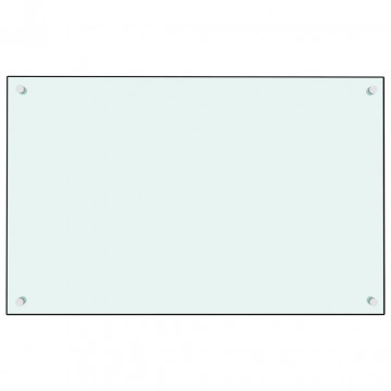 Panou antistropi de bucătărie, alb, 80x50 cm, sticlă securizată - Img 2