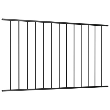 Panou de gard, negru, 1,7 x 1 m, oțel vopsit electrostatic - Img 2