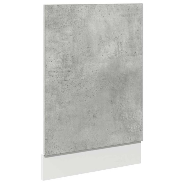 Panou frontal mașină spălat vase, gri beton, 45x3x67 cm, PAL - Img 2