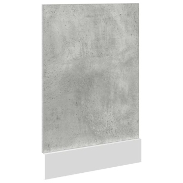Panou frontal mașină spălat vase, gri beton, 45x3x67 cm, PAL - Img 8