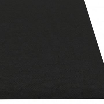 Panouri de perete 12 buc. negru 60x15 cm textil 1,08 m² - Img 5