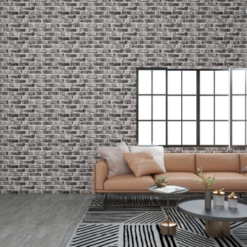 Panouri de perete 3D, model cărămidă, gri închis, 11 buc., EPS - Img 1