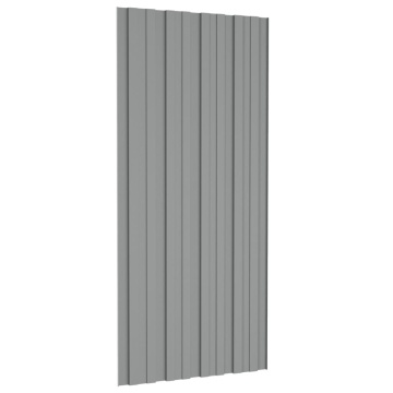 Panouri pentru acoperiș 36 buc. gri 100x45 cm oțel galvanizat - Img 7