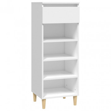 Pantofar, alb, 40x36x105 cm, lemn compozit - Img 2