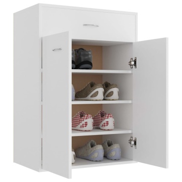Pantofar, alb, 60x35x84 cm, lemn prelucrat - Img 8