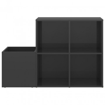 Pantofar de hol, gri extralucios, 105x35,5x70 cm, PAL - Img 8