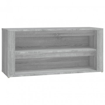 Pantofar, gri sonoma, 100x35x45 cm, lemn prelucrat - Img 2