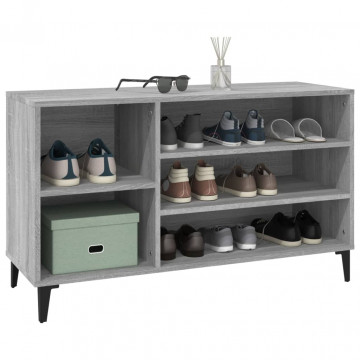 Pantofar, gri sonoma, 102x36x60 cm, lemn prelucrat - Img 4