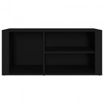 Pantofar, negru, 100x35x45 cm, lemn compozit - Img 8