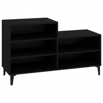 Pantofar, negru, 102x36x60 cm, lemn compozit - Img 2