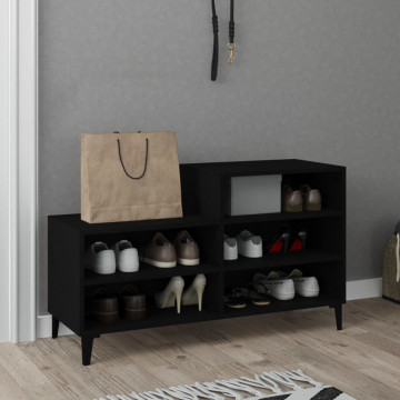 Pantofar, negru, 102x36x60 cm, lemn compozit - Img 5