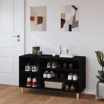 Pantofar, negru, 102x36x60 cm, lemn compozit - Img 3