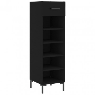 Pantofar, negru, 30x35x105 cm, lemn compozit - Img 2