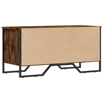 Pantofar, stejar fumuriu, 90x38x45,5 cm, lemn compozit - Img 5