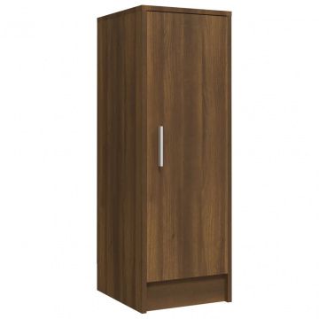 Pantofar, stejar maro, 32x35x92 cm, lemn prelucrat - Img 8