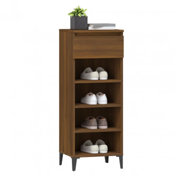 Pantofar, stejar maro, 40x36x105 cm, lemn prelucrat - Img 4