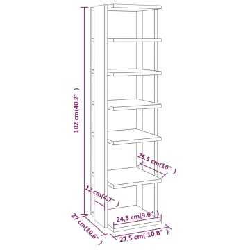 Pantofar, stejar sonoma, 27,5x27x102 cm, lemn prelucrat - Img 6